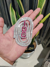 Custom Baguette Moissanite Chain & "OG" Letter Pendant