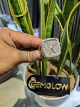 Iced Out Initial Letter Ring