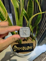 Iced Out Initial Letter Ring