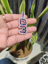 Iced out Custom Initial Moissanite Pendant