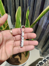 Iced out Custom Initial Moissanite Pendant