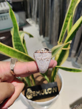 Customized Hip Hop Fully Iced out ring