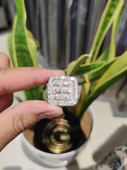 VVS Moissanite Diamond Men's Ring
