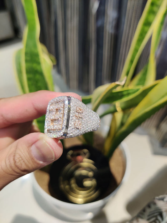 VVS Moissanite Diamond Men's Ring