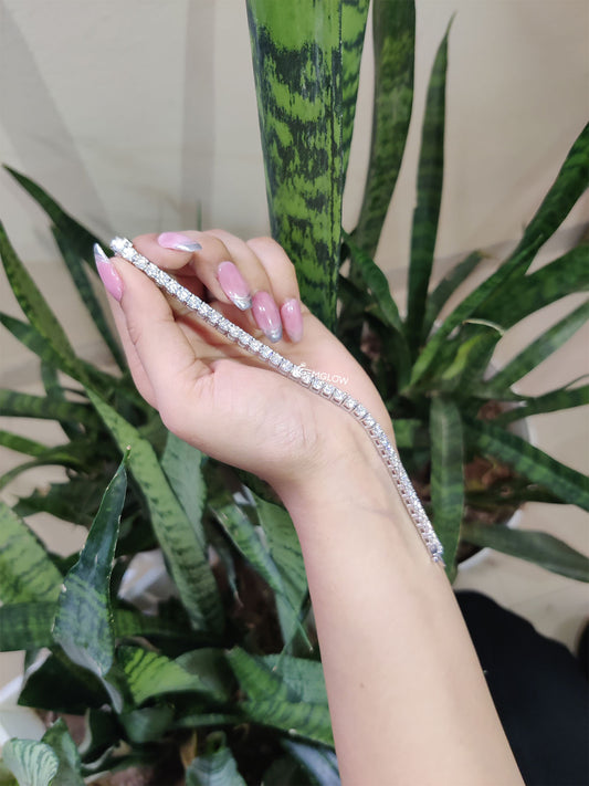 4MM Round Diamond Bracelet for Men or Women