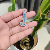 Custom Fully Iced Letter Pendant