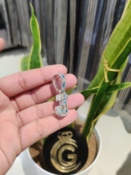 Custom Fully Iced Letter Pendant