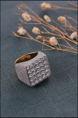 Custom Iced Out Square Ring for Men