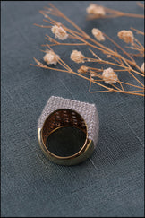 Custom Iced Out Square Ring for Men