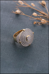 Bold Custom Iced Out Moissanite Ring