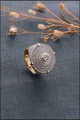 Bold Custom Iced Out Moissanite Ring