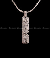 Custom Fully Iced Letter Pendant