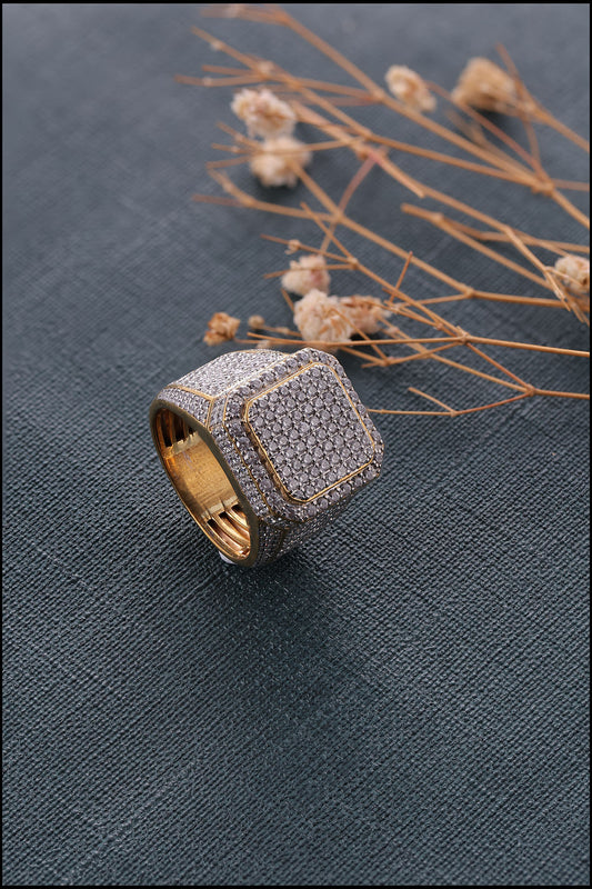 Big Iced Out Hip Hop Ring for Men