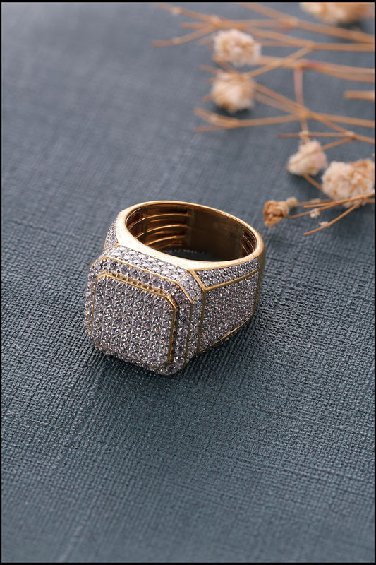 Big Iced Out Hip Hop Ring for Men