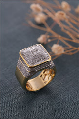 Iced Out Baguette Hip Hop Ring Men