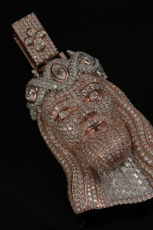 Fully iced out Jesus Pendant