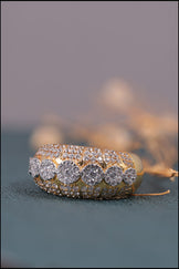 VVS Moissanite Iced Eternity Ring Men