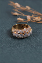 VVS Moissanite Iced Eternity Ring Men