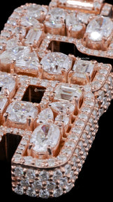 VVS Moissanite Iced Out Letter Pendant