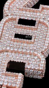 Moissanite Initial Letter Pendant