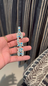 VVS Moissanite Initial Pendant