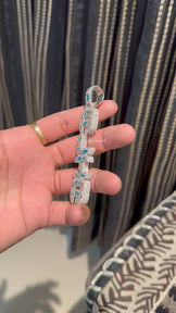 VVS Moissanite Initial Pendant