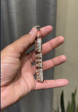 Custom Iced Out Vertical Name Necklace Tennis Chain
