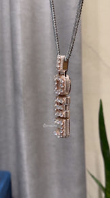VVS Moissanite Iced Out Letter Pendant