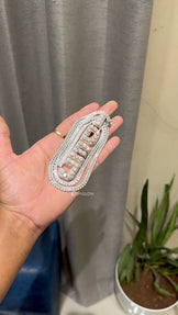 VVS Moissanite Iced Out Letter Pendant