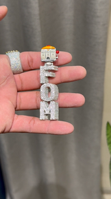 Iced Out Slot Machine FOM Pendant