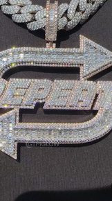 Iced Out Italic Letter Pendant
