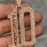 Custom Iced Out Number Pendant