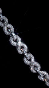 Iced Out Vertical Letter Hip Hop Pendant