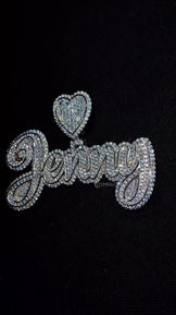 Custom Iced Out Letter Pendant