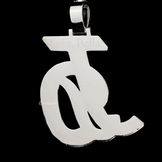 Custom Iced Out Two Letter Pendant