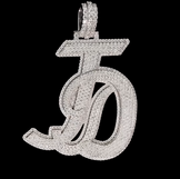 Custom Iced Out Two Letter Pendant