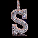 Iced Out Hip Hop Charm Pendant
