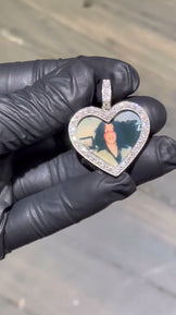 Iced Out Custom Photo Pendant Necklace