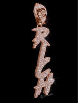 Iced Out Custom Vertical Letter Pendant