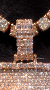Iced Out Moissanite Letter Pendant