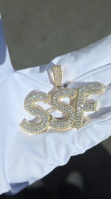 Custom Moissanite Letter Pendant