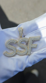 Custom Moissanite Letter Pendant