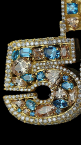 Fully Iced Out Letter Pendant