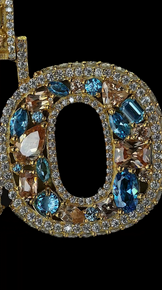 Fully Iced Out Letter Pendant