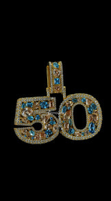 Fully Iced Out Letter Pendant