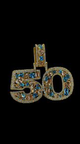 Fully Iced Out Letter Pendant