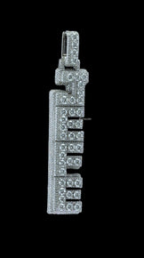 Custom Moissanite Letter Pendant