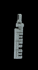 Custom Moissanite Letter Pendant