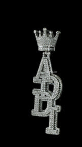 VVS Moissanite Initial letter Pendant