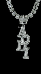 VVS Moissanite Initial letter Pendant